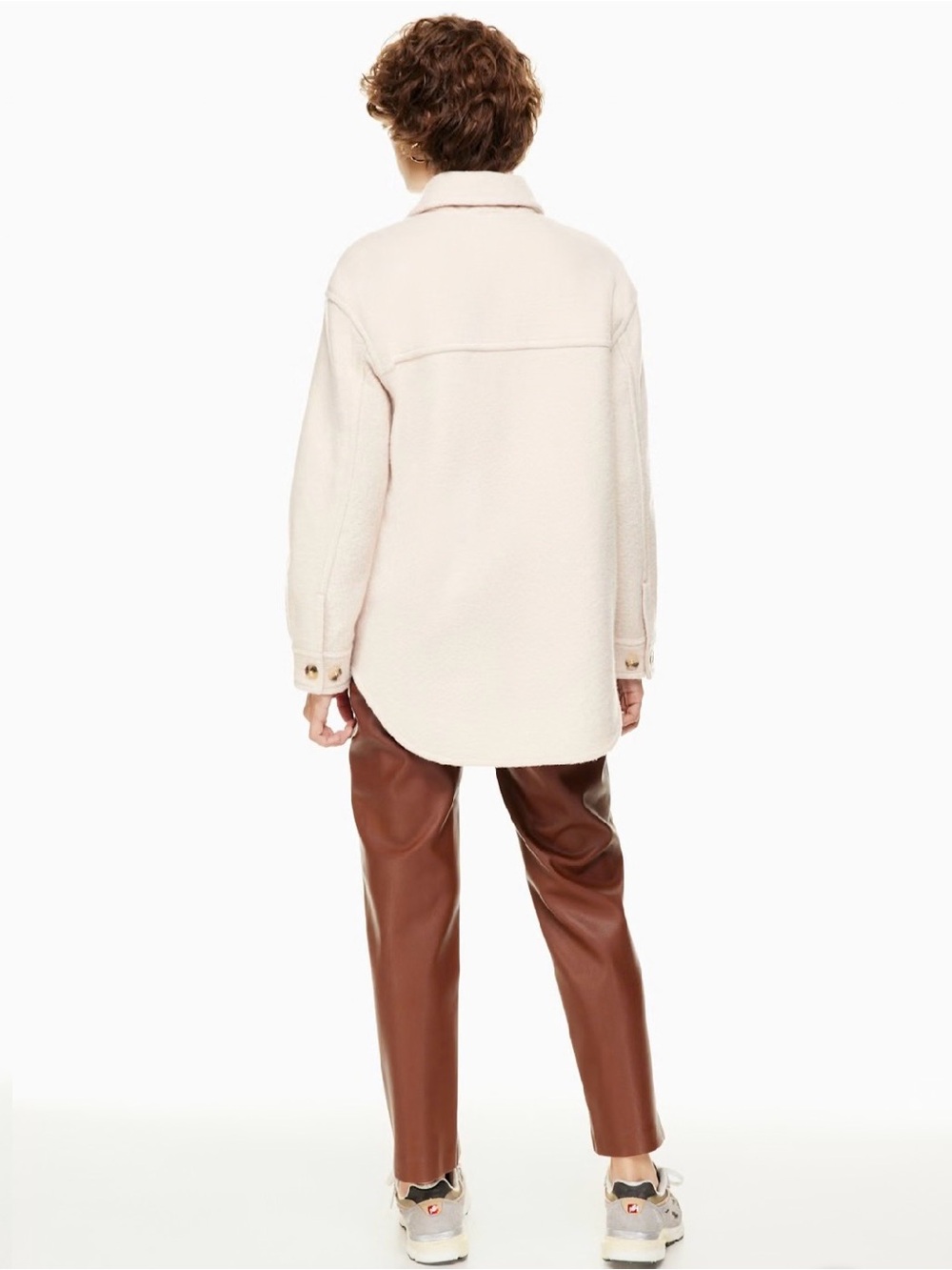Wilfred Cream Button-Front Shacket - Picture 2 of 9